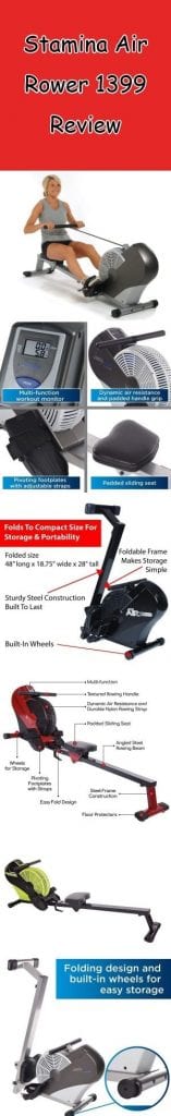 Stamina Air Rowing Machine 1399