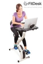 fitdesk 2.0 desk exercise bike with massage bar