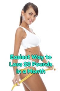 Losing 20 pounds in a month