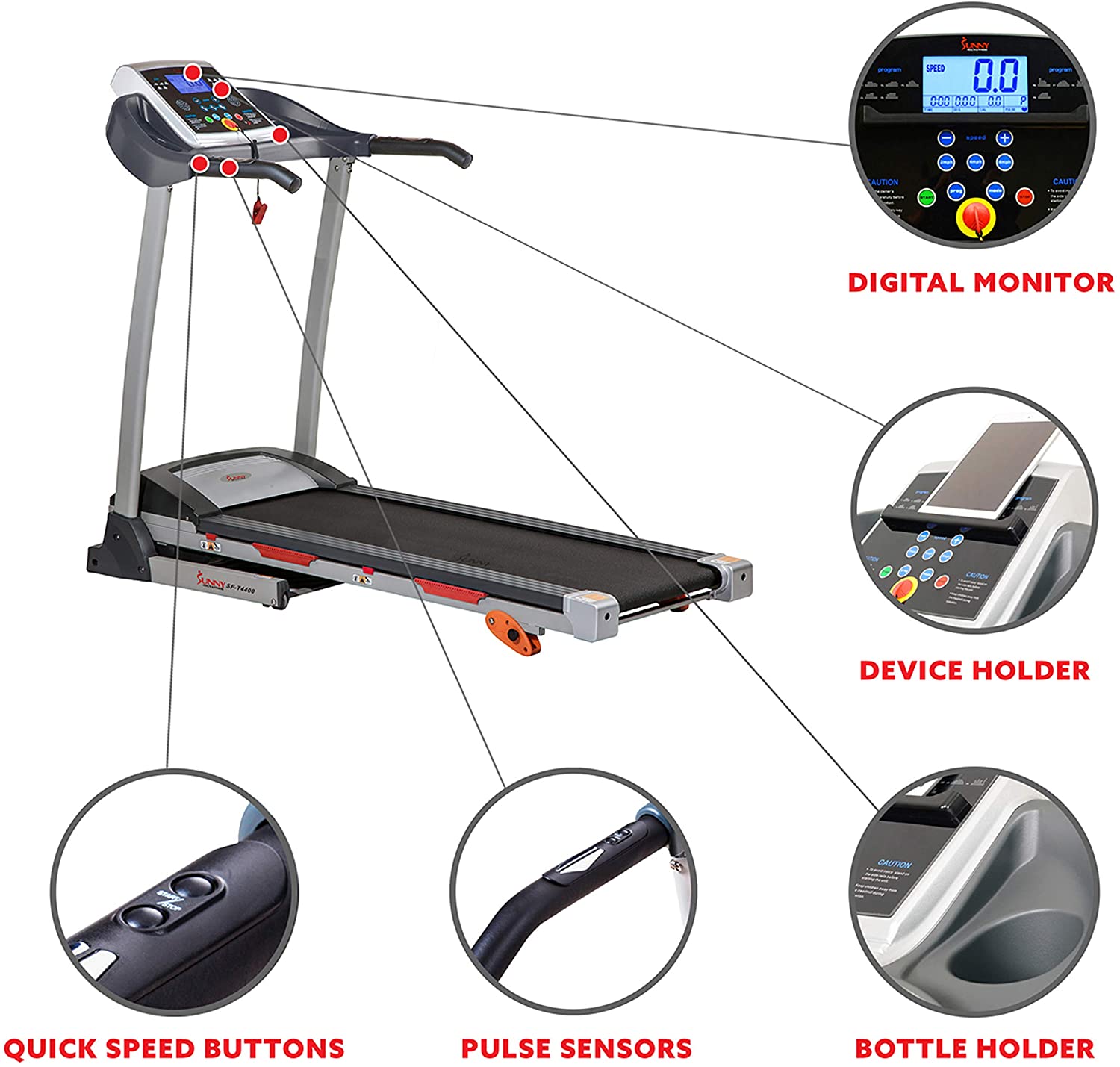 Sunny Health and Fitness Treadmill SFT4400 Review