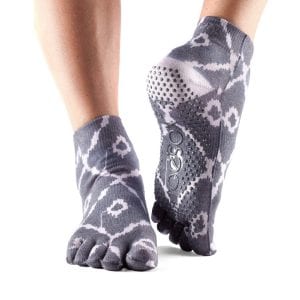 ToeSox Grip Full Toe Ankle Socks