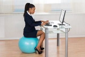 Yoga ball chair benefits