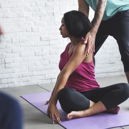 prepare for yoga class