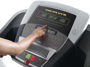 Treadmill control panel