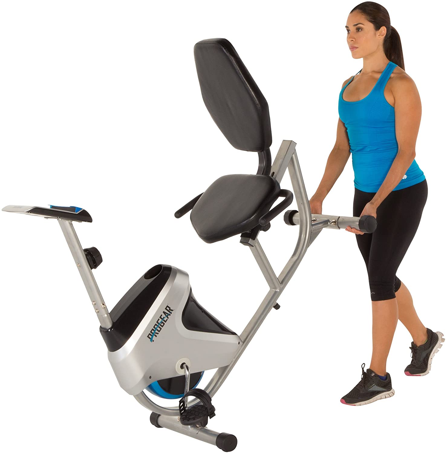 progear 555lxt magnetic tension recumbent bike