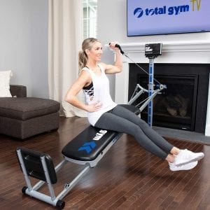 Woman using a Total Gym Apex G3