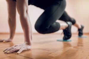 Core sliders workout