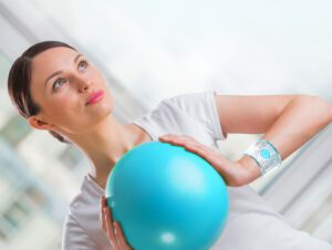 Mini exercise ball workout