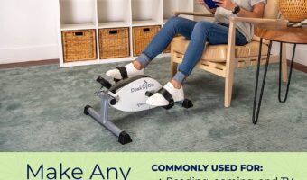 DeskCycle Desk Exercise Bike Pedal Exerciser White