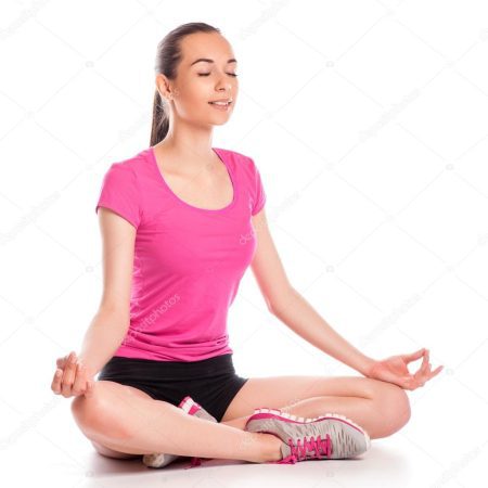 Woman meditating